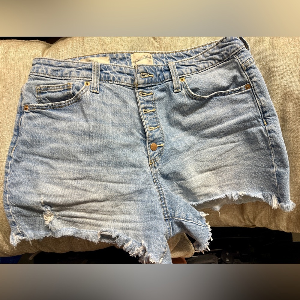 Denim Blue Women's Shorts Vintage Midi cut